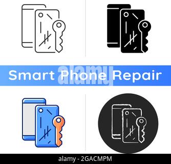 Scratched housing icon Stock Vector