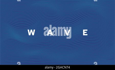 Linear Wave Patterns for Designs, Graphic Design Elements, Waves Made of Thin Lines. Vector tools for graphic design work. Stock Vector