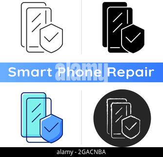 Screen protectors icon Stock Vector