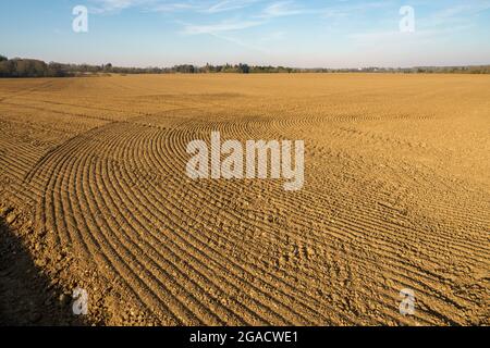 Farm field in the Chiltern Hills Oxfordshire England UK Stock Photo