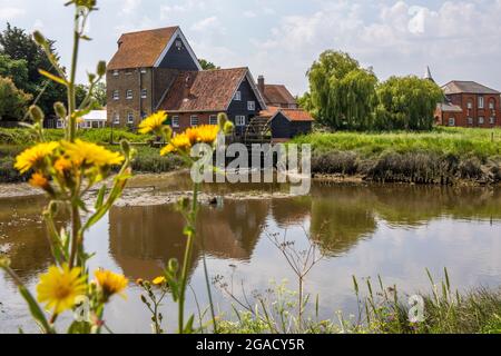 Essex, UK - July 20th 2021: A view of the historic Tide Mill in the village of Battlesbridge in Essex, UK. Stock Photo