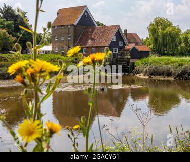 Essex, UK - July 20th 2021: A view of the historic Tide Mill in the village of Battlesbridge in Essex, UK. Stock Photo