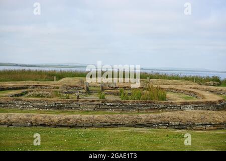 Standing Stones of Stenness Orkney Stock Photo