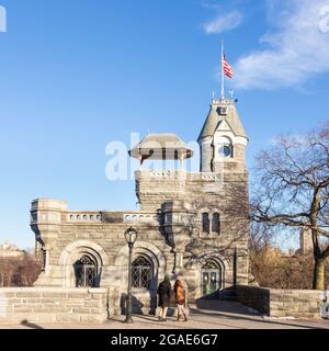 Belvedere Castle in Central Park - New York City, USA. Stock Photo