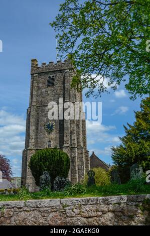 The Church of St Michael the Archangel at Chagford on Dartmoor in Devon Stock Photo