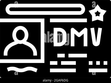 dmv driver license requirements line icon vector illustration Stock ...