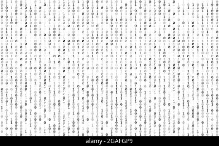 Random Binary Stream Binary code data stream with encrypted numbers and blue neon glow for ...