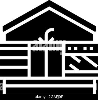 home comforts glyph icon vector illustration Stock Vector