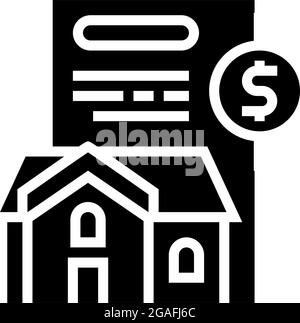 payment of taxes glyph icon vector illustration Stock Vector