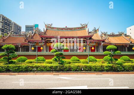 Xingtian temple located at taipei, taiwan. Translation: Xingtian Temple Stock Photo