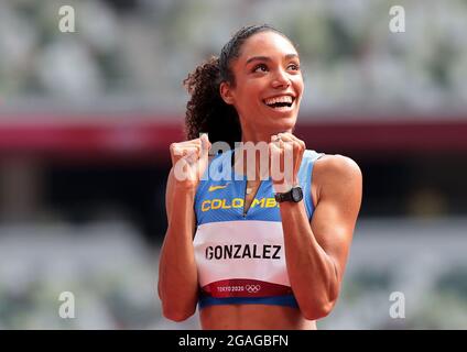July 31, 2021: Melissa Gonzalez from Colombia during 400 meter hurdles