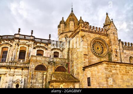 The Cathedral of Evora in Portugal Stock Photo