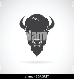 Vector of a bull head design on white background. Wild Animals. Vector ...