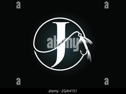 Initial J monogram letter alphabet with fishing Hook. Fishing logo concept  vector illustration. Modern logo design for fishing shop, business Stock  Vector Image & Art - Alamy