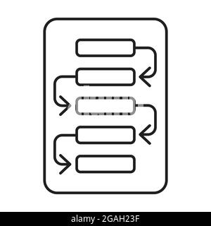 Project planning icon vector for your web design, logo, UI. illustration Stock Vector