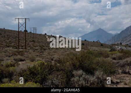 Sherwin Grade This section of highway along Sherwin Grade in Mono County, CA, USA is ...