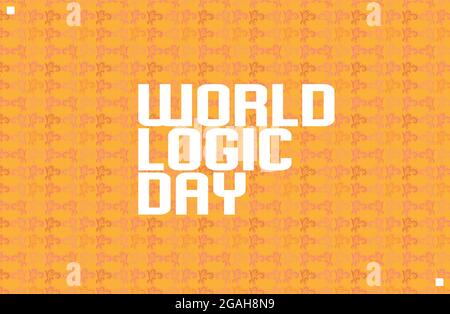 World Logic Day vector template Stock Vector