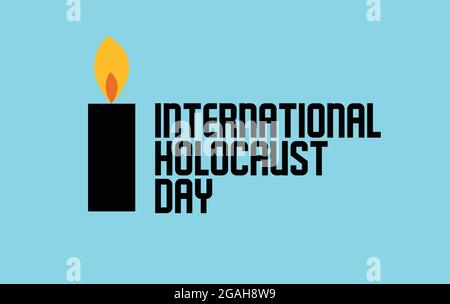 International Holocaust Day vector template Stock Vector