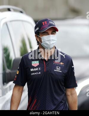 Budapest, Hungary.  31st July, 2021. July 31, 2021, Hungaroring, Budapest, Formula 1 Grand Prix Grand Prix of Hungary 2021, in the picture Sergio Perez (MEX # 11), Red Bull Racing Honda Credit: dpa/Alamy Live News Stock Photo