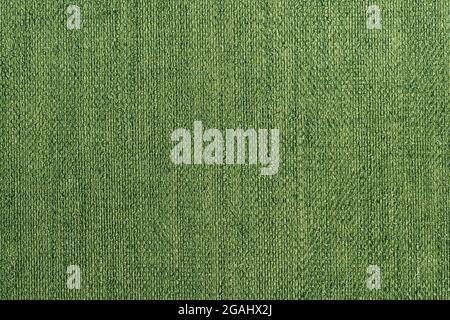 Green Fabric Vintage Wallpaper Background Texture with Repeat Pattern Stock Photo