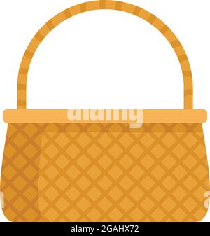 Basketry icon. Flat illustration of basketry vector icon isolated on white background Stock Vector