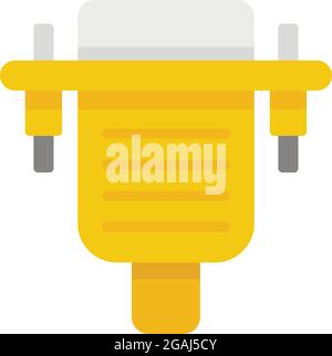 Old computer adapter icon. Flat illustration of old computer adapter vector icon isolated on white background Stock Vector