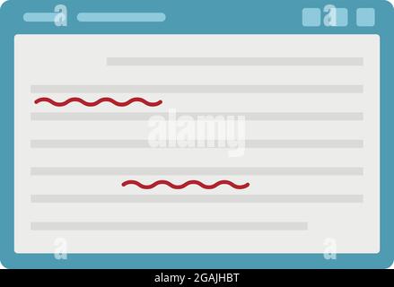 Web editor icon. Flat illustration of web editor vector icon isolated on white background Stock Vector