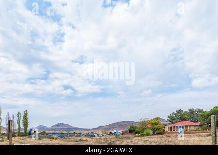 Teebus TEEBUS, SOUTH AFRICA - APRIL 22, 2021: Canal outlet at the end of the ...