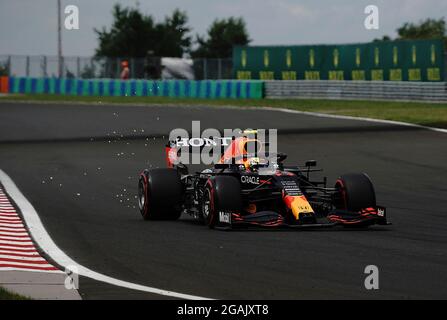 Budapest, Hungary.  31st July, 2021. July 31, 2021, Hungaroring, Budapest, Formula 1 Grand Prix Grand Prix of Hungary 2021, in the picture Sergio Perez (MEX # 11), Red Bull Racing Honda Credit: dpa/Alamy Live News Stock Photo