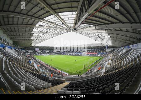 Swansea, UK. 31st July, 2021. general view of Liberty Stadium, Home of Swansea city in Swansea, United Kingdom on 7/31/2021. (Photo by Mike Jones/News Images/Sipa USA) Credit: Sipa USA/Alamy Live News Stock Photo