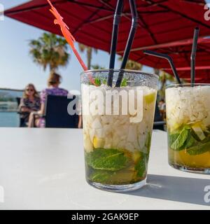 Atlantis Lounge Bar, Paseo de la Forala,  Malaga, Costa del Sol, Provinz Malaga, Andalusien, Spanien, Europa, Stock Photo