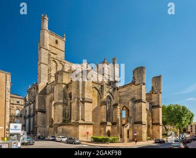 Cathedral Saint-Just-et-Saint-Pasteur, in Narbonne, Aude department, Occitanie region, France Stock Photo