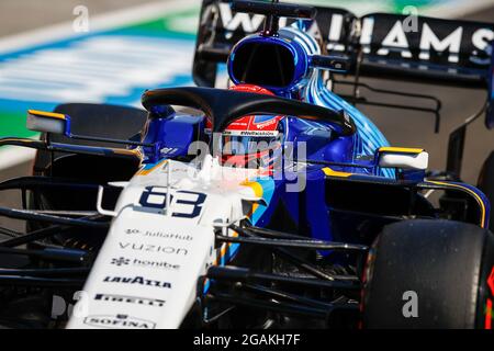 # 63 George Russell (GBR, Williams Racing), F1 Grand Prix of Hungary at Hungaroring on July 30, 2021 in Budapest, Hungary. (Photo by HOCH ZWEI) Stock Photo