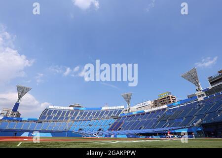 Kanagawa, Japan. 31st July, 2021. General view Baseball : Opening Round Group A game between Japan - Mexico during the Tokyo 2020 Olympic Games at the Yokohama Baseball Stadium in Kanagawa, Japan . Credit: Yohei Osada/AFLO SPORT/Alamy Live News Stock Photo