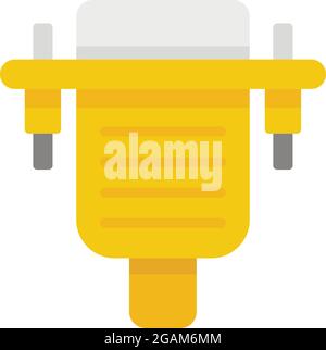 Old computer adapter icon. Flat illustration of old computer adapter vector icon isolated on white background Stock Vector