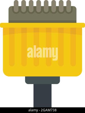 Pins adapter icon. Flat illustration of pins adapter vector icon isolated on white background Stock Vector