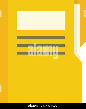 Editor folder icon. Flat illustration of editor folder vector icon isolated on white background Stock Vector