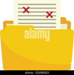 Course folder edit icon. Flat illustration of course folder edit vector icon isolated on white background Stock Vector