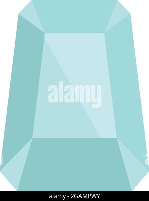 Hipster jewel icon. Flat illustration of hipster jewel vector icon isolated on white background Stock Vector