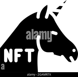 nft label glyph icon vector illustration Stock Vector Image & Art - Alamy