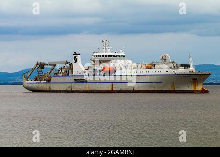 Responder heading into Avonmouth Stock Photo