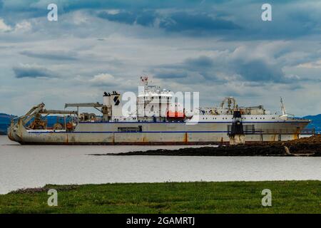 Responder heading into Avonmouth Stock Photo