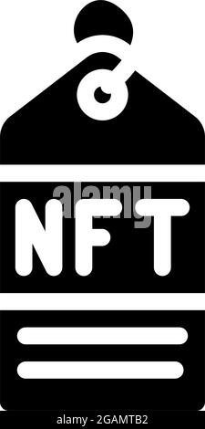 nft label glyph icon vector illustration Stock Vector Image & Art - Alamy