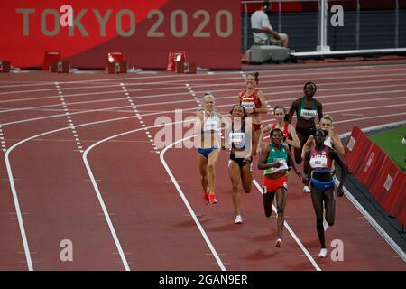 Tokyo, Kanto, Japan. 31st July, 2021. Sara Kuivisto (FIN) competes in the women's 800m semi-final during the Tokyo 2020 Olympic Summer Games at Olympic Stadium. (Credit Image: © David McIntyre/ZUMA Press Wire) Stock Photo