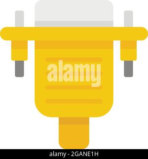 Old computer adapter icon. Flat illustration of old computer adapter vector icon isolated on white background Stock Vector