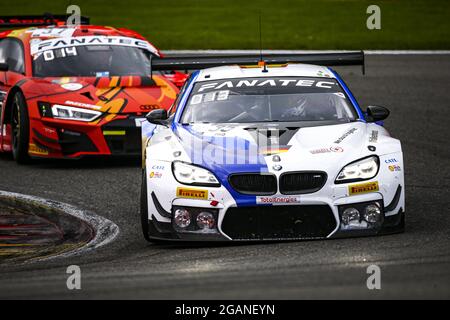 Stavelot, Belgio. 31st July, 2021. 35 Glock Timo (ger), Tomczyk Martin (ger), Neubauer Thomas (fra), Walkenhorst Motorsport, BMW M6 GT3, action during the TotalEnergies 24 hours of Spa, 6th round of the 2021 Fanatec GT World Challenge Europe Powered by AWS, from July 28 to August 1, 2021 on the Circuit de Spa-Francorchamps, in Stavelot, Belgium - Photo Julien Delfosse/DPPI Credit: Independent Photo Agency/Alamy Live News Stock Photo