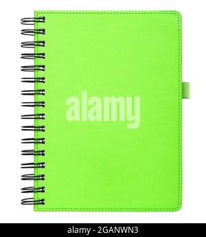 Spiral binder book isolated on white background. Ring book Stock Photo