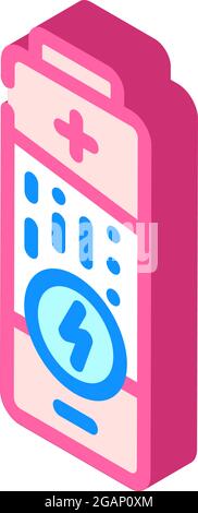 battery manufacturing isometric icon vector illustration Stock Vector ...