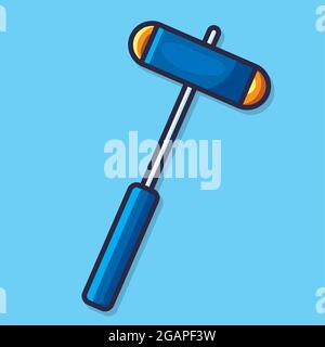 neurological reflex tool vector illustration in flat style Stock Vector