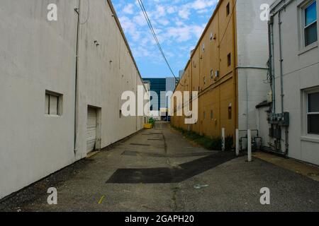 Empty alleyway Stock Photo